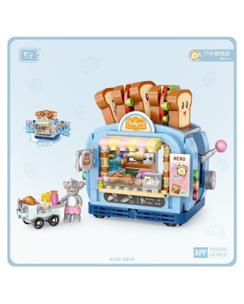 Loz Mini Block 微型小顆粒積木 - 迷你商店系列 - 開合式面包店 (香港行貨)