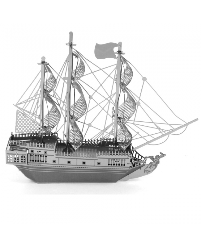 Tenyo Metallic Nano Puzzle 金屬模型納米3D立體雕塑拼圖 - T-MN-044 Black Pearl 黑珍珠海盜船