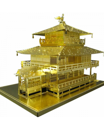 Tenyo Metallic Nano Puzzle 金屬模型納米3D立體雕塑拼圖 Gold Series - T-MN-006G Kinkakuji 金閣寺