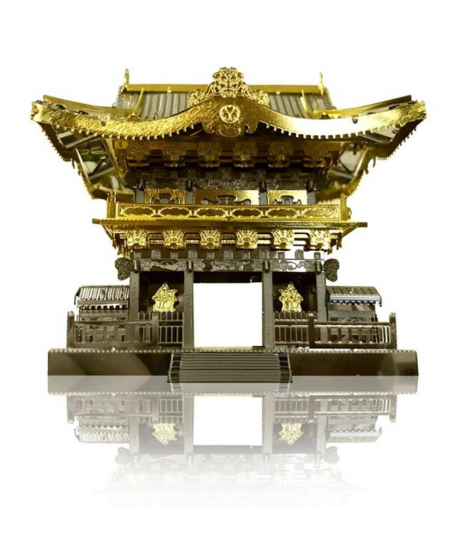 Tenyo Metallic Nano Puzzle 金屬模型納米3D立體雕塑拼圖 - T-ME-008M Yomeimon Gate 陽明門
