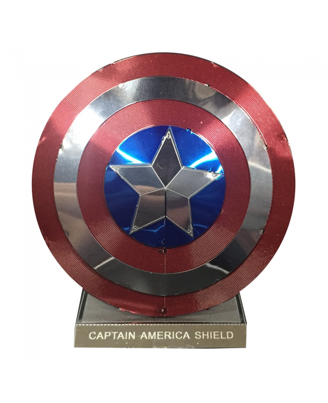 Tenyo Metallic Nano Puzzle 金屬模型納米3D立體雕塑拼圖 Multi Color - R-ME-02M Avengers Captain America Shield 美國隊長盾牌