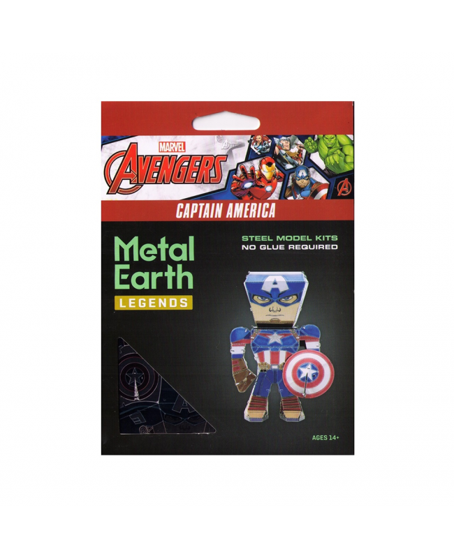 Tenyo Metallic Nano Puzzle 金屬模型納米3D立體雕塑拼圖 Multi Color - R-ME-04M Marvel Avengers Captain America 美國隊長