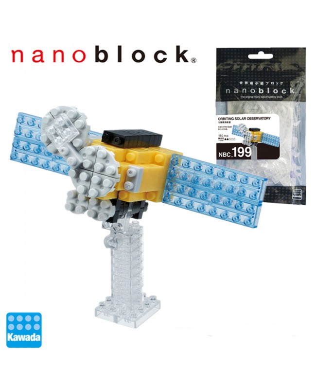 Nanoblock 河田拼裝迷你積木 NBC_199 Orbiting Solar Observatory 軌道太陽觀測台(衛星)