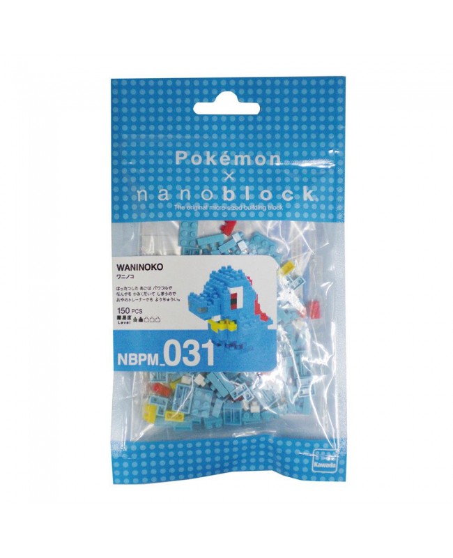 Kawada Nanoblock NBPM-031 Pokemon Totodile (Waninoko)