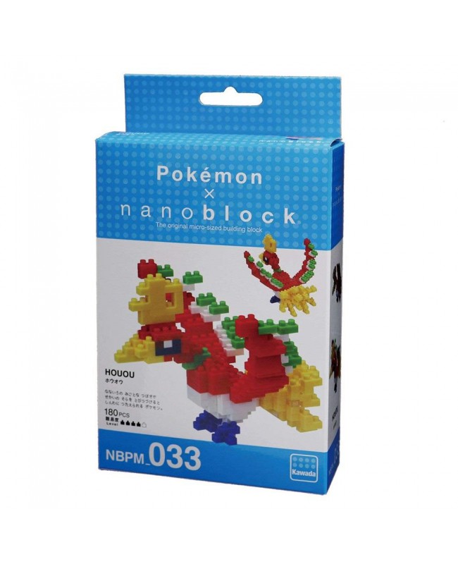 Kawada Nanoblock NBPM-033 Pokemon Ho-Oh (Houou)