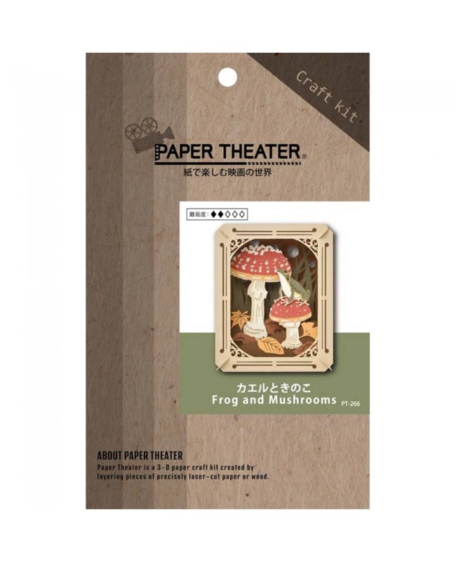 Ensky Paper Theater 紙劇場 PT-266 Frog and Mushrooms
