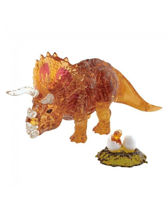 Beverly Crystal 3D Puzzle 水晶立體拼圖 50285 Triceratops Brown 三角龍 61片