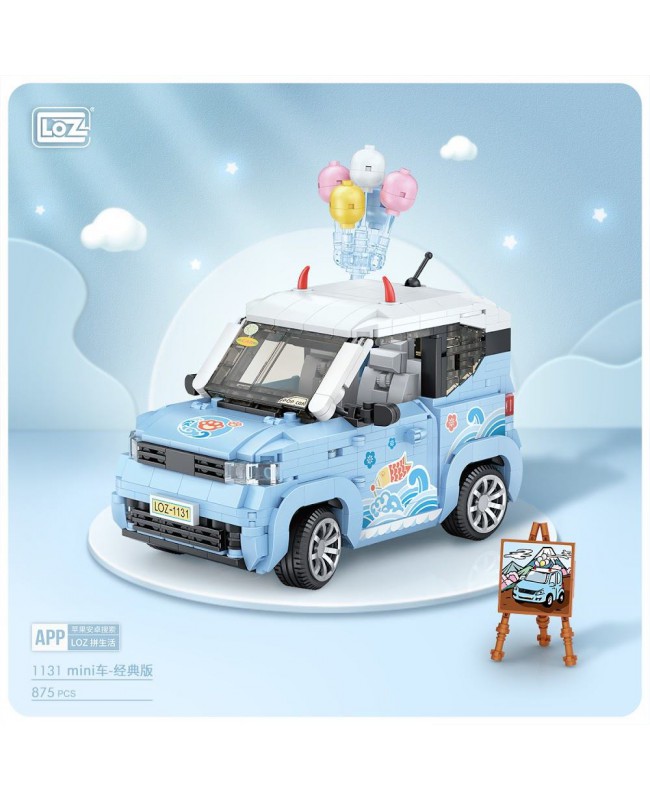 Loz Mini Block 微型小顆粒積木 - Mini Car (粉藍色) (香港行貨)